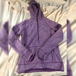 Purple knit sweatshirt
